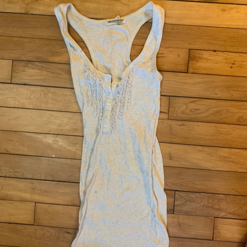 Aeropostale tank with button detail